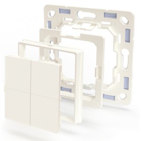 Adapter Legrand & Shelly, fr Blu Wall Switch 4 Wandtaster (Elfenbein) (Shelly_B_A_WS_4_LS)
