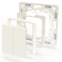 Adapter Legrand & Shelly, fr Blu Wall Switch 4 Wandtaster (Elfenbein) (Shelly_B_A_WS_4_LS)