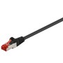 Goobay CAT 6-050 SSTP PIMF Black 0.50m cavo di rete Nero 0,5 m (68687)
