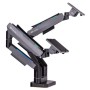 Thermaltake GEA-MSR-DMSBLK-01 Supporti a parete per TV 88,9 cm (35") Scrivania Nero, Grigio
