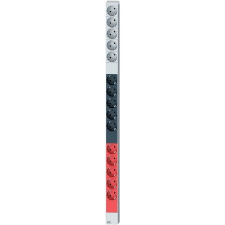 Steckdosenleiste vertikal 15 x Schutzkontakt, 3-phasig, Stecker CEE 16 Hersteller: Bachmann (691784)