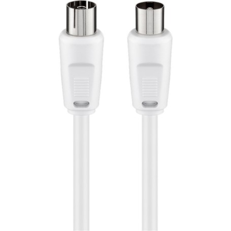 Goobay Coaxial cable, 2.5m cavo coassiale 2,5 m Bianco (11511)
