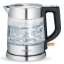 Severin WK 3468 bollitore elettrico 1 L 2200 W Nero, Acciaio inossidabile, Trasparente (WK 3468)