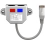 Goobay CAT T-Adapter 2x 10/100 BaseT cavo di rete Argento 0,15 m (68908)