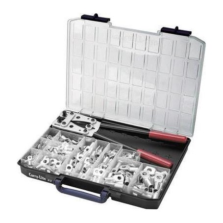 Cimco Crimpzangen-Set 255teilig Rohrkabelschuhe 6 bis 50 mm² 181545 (181545)