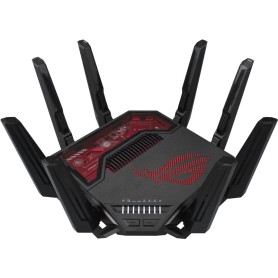 ASUS ROG Rapture GT-BE19000 router wireless Multi-Gigabit Ethernet Tri-band (2,4 GHz/5 GHz/6 GHz) Nero, Rosso (90IG0850-MO9A0V)
