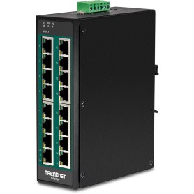 Trendnet TI-PG160 switch di rete Non gestito Gigabit Ethernet (10/100/1000) Supporto Power over Ethernet (PoE) Nero (TI-PG160)