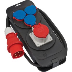 Brennenstuhl 1151600010 unità di distribuzione dell'energia (PDU) 4 presa(e) AC Nero, Blu, Rosso (1151600010)