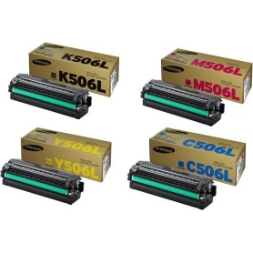Samsung Original Toner Set CLT-506L Toner schwarz, cyan, magenta, gelb (SU171A, SU515A, SU305A, SU038A) (OPSU171A)