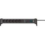 Brennenstuhl 1391020600 prolunghe e multiple 3 m 6 presa(e) AC Interno Nero, Argento