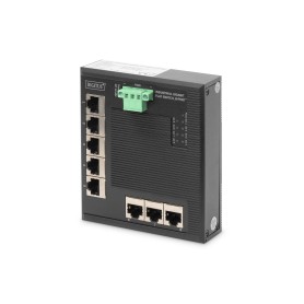 Digitus Switch di rete Gigabit Ethernet a 8 porte, piatto, industriale, non gestito (DN-651127)