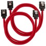Corsair CC-8900254 cavo SATA 0,6 m Nero, Rosso (CC-8900254)