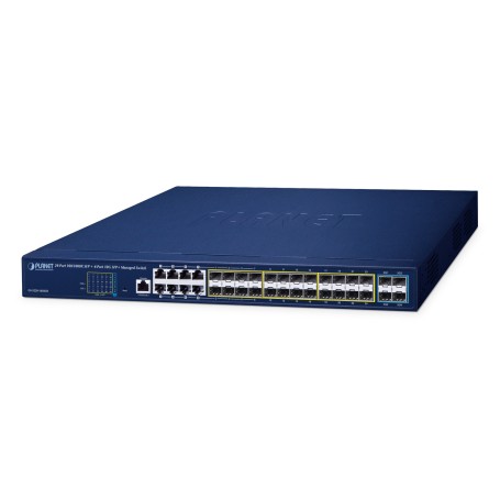 PLANET GS-5220-16S8CR switch di rete Gestito L2+ Gigabit Ethernet (10/100/1000) 1U Blu (GS-5220-16S8CR)