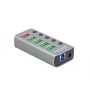 DeLOCK 63263 hub di interfaccia USB 3.2 Gen 1 (3.1 Gen 1) Type-B 5000 Mbit/s Grigio (63263)