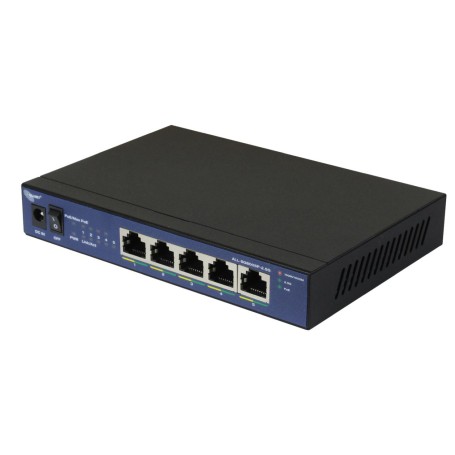 ALLNET Switch unmanaged Layer2 5 Port â¢ 5x 2.5GbE â¢ PoE Budget 55W â¢ 5x PoE at â¢ Lüfterlos â¢ ALL-SG8005P-2.5G (A