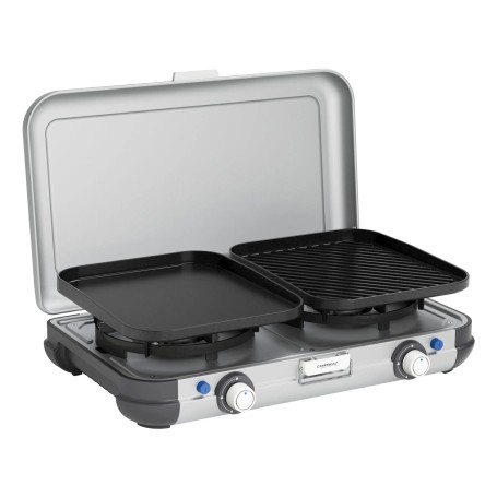 Camping Kitchen 2 Grill & Go Caravan, 30 mbar (grau/schwarz, 2x 2kW, Modell 2025) (2213311)