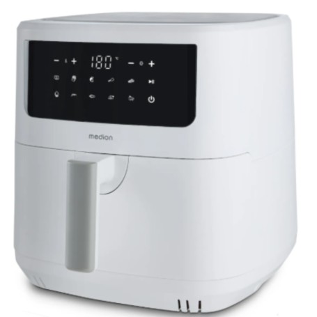 MEDION LIFE P10 XL Singolo 6,8 L Indipendente 2150 W Friggitrice ad aria calda Bianco (50078160)