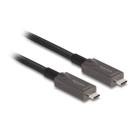 DeLOCK Cavo ottico attivo USB-C Video + Dati + PD da 15 m (84179)
