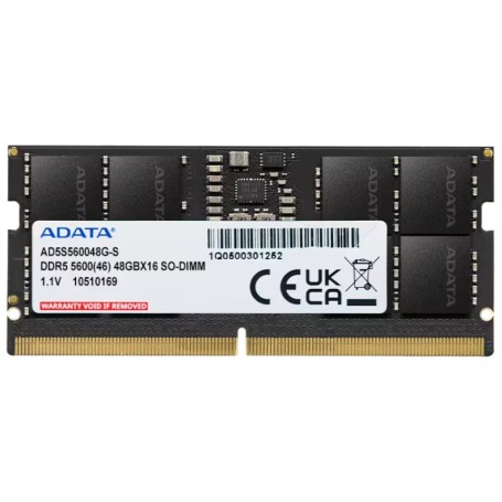 ADATA AD5S560048G-S memoria 48 GB 1 x 48 GB DDR5 5600 MT/s 262-pin SO-DIMM