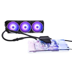 Alphacool Eiswolf 2 AIO Scheda grafica All-in-one liquid cooler 12 cm Nero, Trasparente (14422)