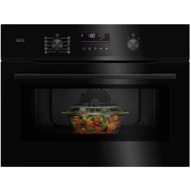 AEG CM3500B Forno compatto da incasso CombiAir 5000 / Wi-Fi / Microonde / Rivestimento in smalto / Nero