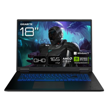 GIGABYTE GAMING A18 3WHK3DEC64SH laptop AMD Ryzen™ 7 260 Computer portatile 45,7 cm (18") WQXGA 32 GB DDR5-SDRAM 1 TB SSD NVID