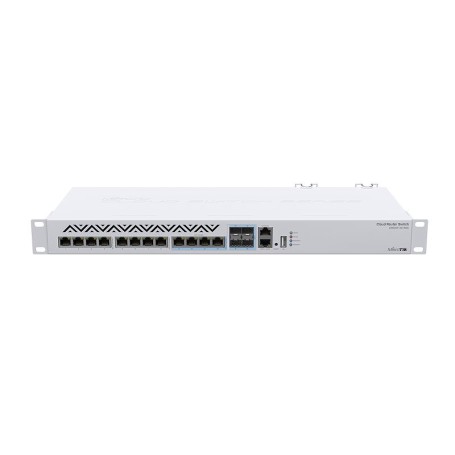 Mikrotik CRS312-4C+8XG-RM switch di rete Gestito L3 10G Ethernet (100/1000/10000) 1U Bianco