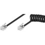 Goobay 4m RJ-10 Cable cavo di rete Nero (68002)