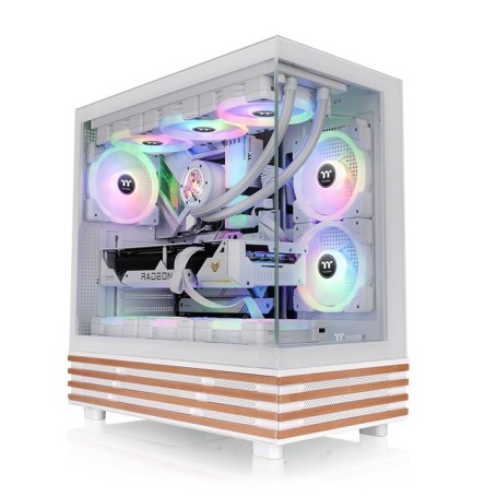 View 270 Plus WS ARGB  (wei/holz, Tempered Glass x 2, Holz-Struktur) (CA-1Y7-00M6WN-WS)