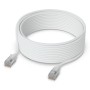 Ubiquiti UACC-Cable-Patch-EL-C6A-12M-W cavo di rete Translucent, Bianco Cat6a