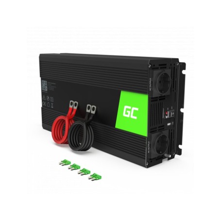 Green Cell INV21 adattatore e invertitore Auto 6000 W Nero