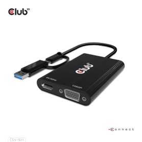 CLUB3D CSV-1611 adattatore grafico USB 3840 x 2160 Pixel Nero