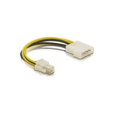 DeLOCK Cable P4 male  Molex 4pin male Multicolore 0,13 m (82391)