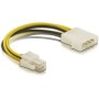 DeLOCK Cable P4 male  Molex 4pin male Multicolore 0,13 m (82391)