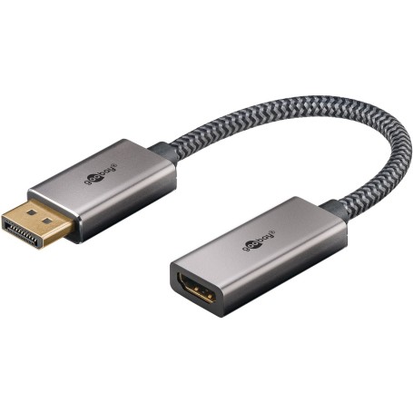 Goobay 75272 cavo e adattatore video 0,2 m DisplayPort HDMI Nero