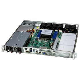 Supermicro AS-1115S-FWTRT sistema barebone per server AMD SoC Rack (1U) Nero, Metallico