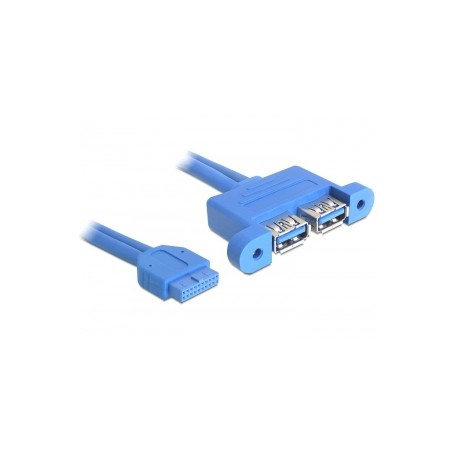 DeLOCK 82941 cavo USB 0,45 m USB 3.2 Gen 1 (3.1 Gen 1) Blu (82941)