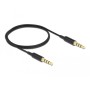 DeLOCK 66075 cavo audio 0,5 m 3.5mm Nero (66075)