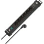 Brennenstuhl 1951160608 prolunghe e multiple 3 m 6 presa(e) AC Interno Nero