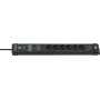 Brennenstuhl 1951160606 prolunghe e multiple 3 m 6 presa(e) AC Interno Nero