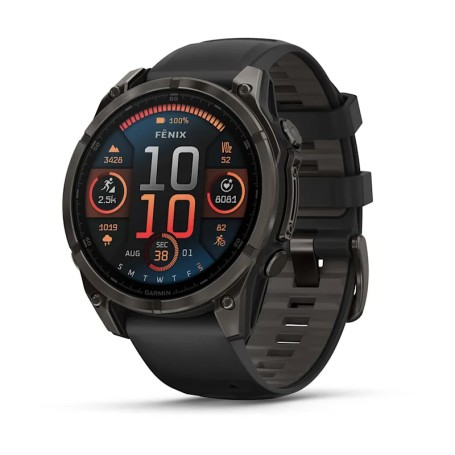 Garmin fenix 8 3,56 cm (1.4") AMOLED 47 mm Digitale 454 x 454 Pixel Touch screen Nero Wi-Fi GPS (satellitare) (010-02904-21)
