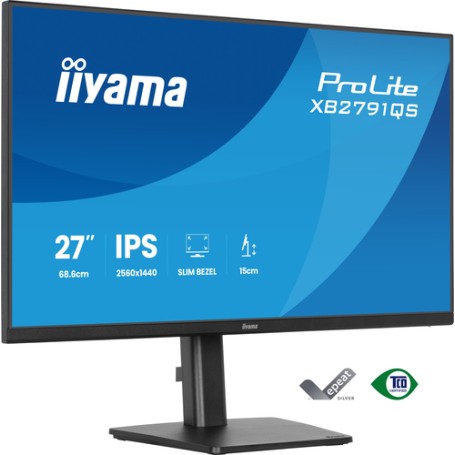 iiyama ProLite XB2791QS-B1 Monitor PC 68,6 cm (27") 2560 x 1440 Pixel Quad HD LED Nero