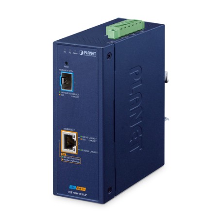 PLANET IXT-900-1X1UP convertitore multimediale di rete 10000 Mbit/s Blu