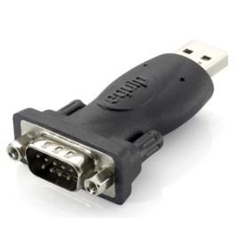 Equip 133382 adattatore per inversione del genere dei cavi USB A RS-232 Nero (825462)