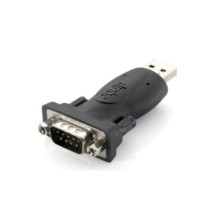 Equip 133382 adattatore per inversione del genere dei cavi USB A RS-232 Nero (825462)