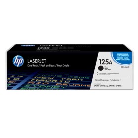 HP 125A 2-pack Black Original LaserJet Toner Cartridges with ColorSphere Toner cartuccia toner 2 pz Originale (CB540AD)