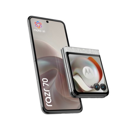 Motorola razr 70 17,5 cm (6.9") Doppia SIM Android 16.0 5G USB tipo-C 8 GB 256 GB 4800 mAh Bianco (PBB60005SE)