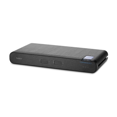 Belkin Universal 2nd Gen Secure switch per keyboard-video-mouse (kvm) Montaggio rack Nero (F1DN202KVM-UN-4)