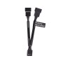 TTMOD PWM-Lfter 4-Pin Y-Kabel (schwarz, 11cm, 3 Stck) (AC-060-CO1OTN-F1)