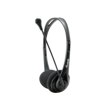Equip Chat Headset Auricolare Cablato A Padiglione Musica e Chiamate Nero (605640)